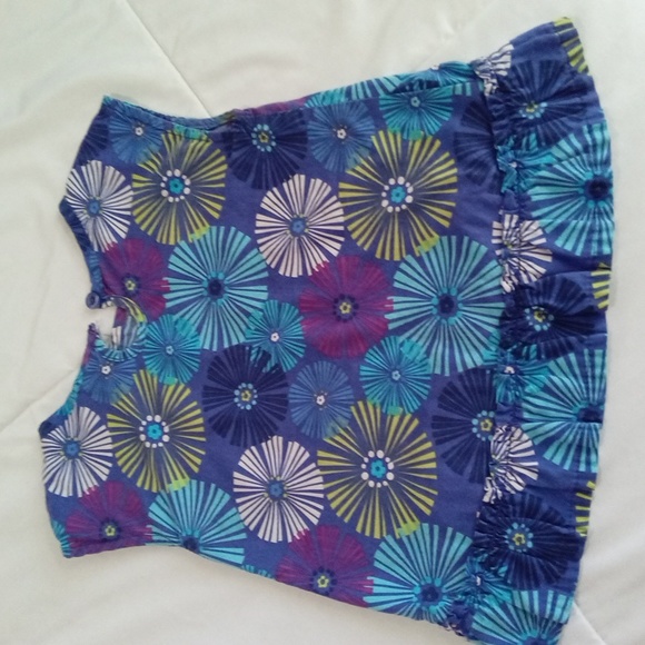 Pretty Flowery Summer Tot's Top - Picture 4 of 4